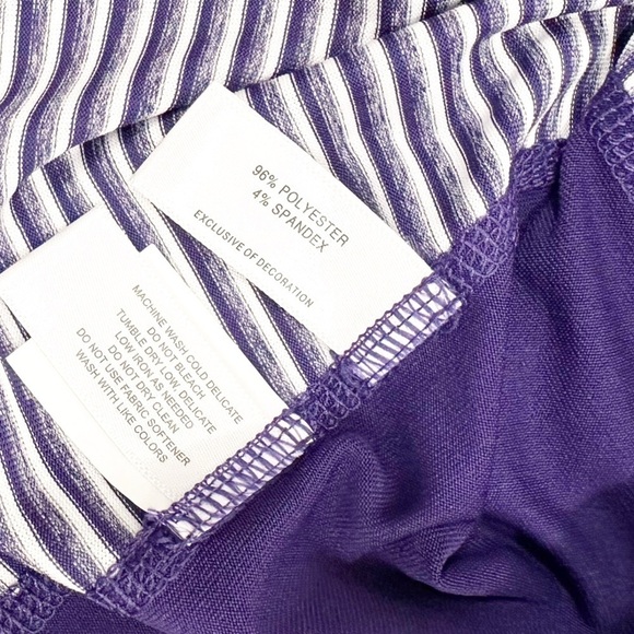 Northwestern Wildcats Cutter & Buck Striped 1/4 Zip Pullover Size Medium - Picture 8 of 11